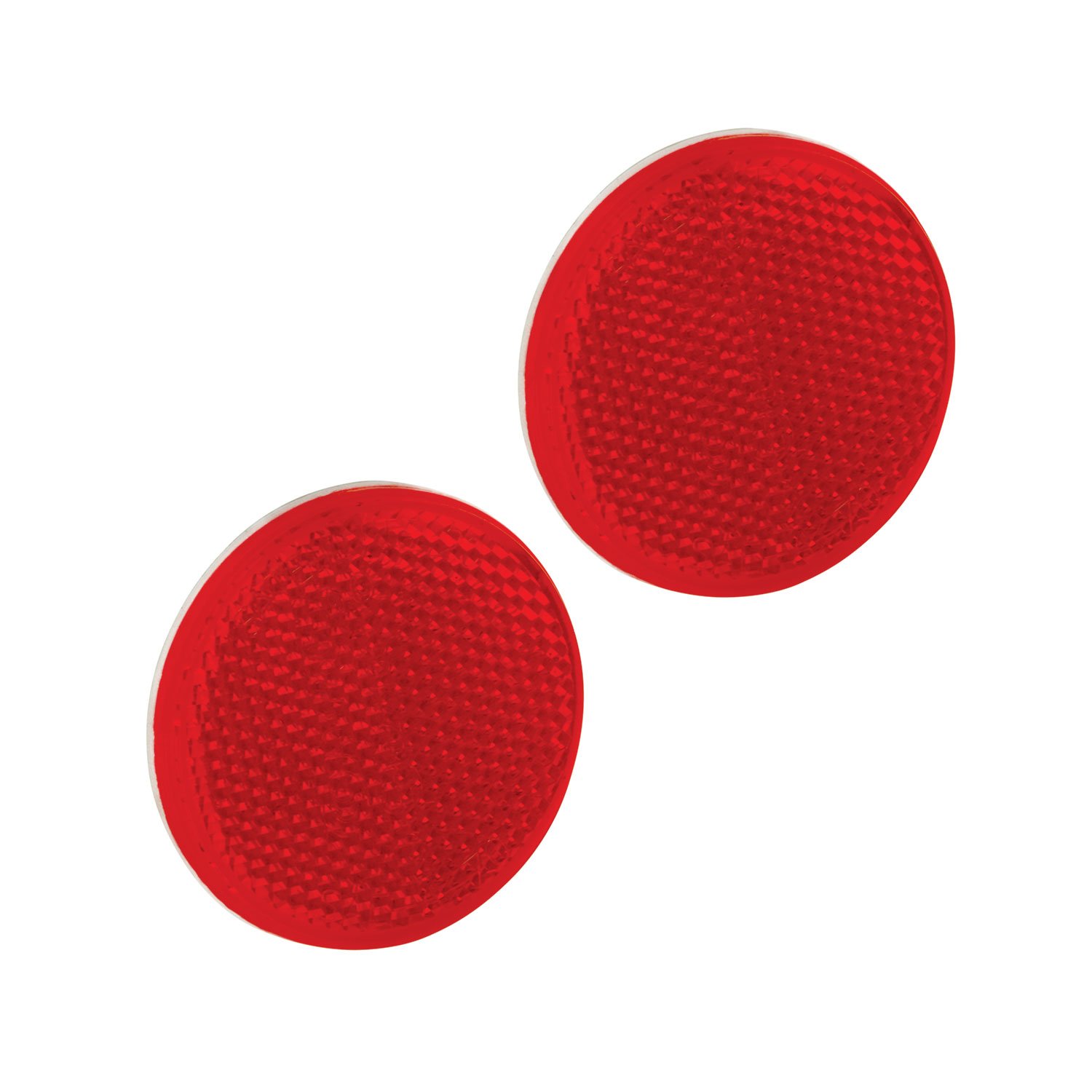 Bargman 71-55-010 Round Red Reflector with Adhesive Back - 2-3/16 Inch